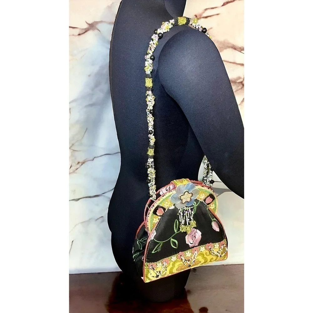 Vintage Mary Frances “Friendship Rose” Handbag